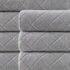 Top 10 🎉 Best reviews of 🛒 Gracious 8-Pieces Silver Turkish Cotton Wash Towels by Enchante Home 🎉 🤩 -Becky Cameron Shop silver enchante home bath towels gracioslvr8w 4f 1000
