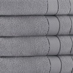Best Pirce 👏 Coupon 🧨 Monroe 8-Pieces SilverTurkish Cotton Hand Towels by Enchante Home 🎁 🤩 -Becky Cameron Shop silver enchante home bath towels monreslvr8h 4f 1000