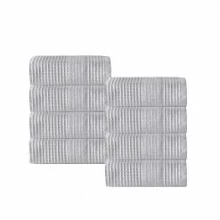 Best reviews of 😉 Outlet 😍 Ria Turkish Cotton 8-Pieces Wash Towels by Enchante Home 🧨 🧨
