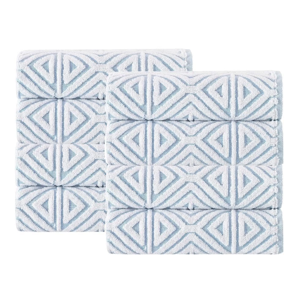 Outlet 😀 Brand new 😉 Glamour 8 pcs Turquoise Turkish Cotton Hand Towels by Enchante Home 👍 🎁 1 Outlet 😀 Brand new 😉 Glamour 8 pcs Turquoise Turkish Cotton Hand Towels by Enchante Home 👍 🎁