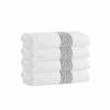Hot Sale 🔔 Discount 🔔 Anton 4 pcs White Turkish Cotton Hand Towels by Enchante Home 🛒 🎉