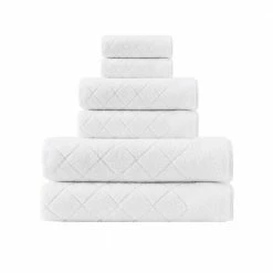 Outlet 😍 Best Pirce 👍 Gracious 6-Pieces White Turkish Cotton Towel Set by Enchante Home 🌟 🔔