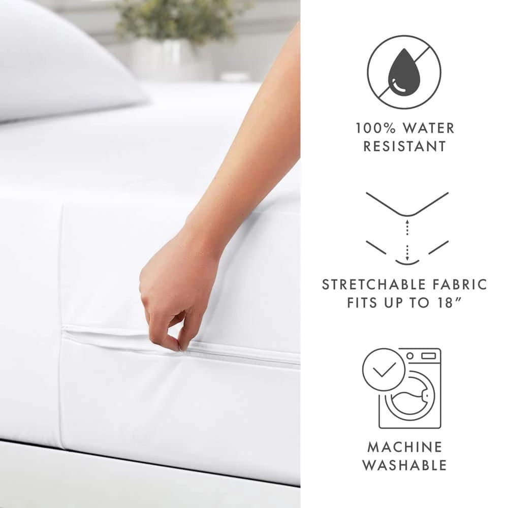 Wholesale ๐ฅ Hot Sale โจ Premium Queen Bed Bug and Spill Proof Zippered Microfiber Mattress Protector by Becky Cameron ๐ฅฐ ๐คฉ 3 Wholesale ๐ฅ Hot Sale โจ Premium Queen Bed Bug and Spill Proof Zippered Microfiber Mattress Protector by Becky Cameron ๐ฅฐ ๐คฉ - Image 3