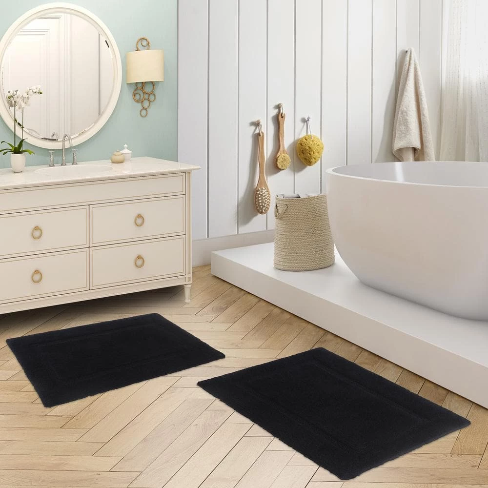 Best reviews of ๐คฉ Hot Sale ๐งจ Solid Bordered Ringspun Cotton Xavier Navy 20 in. x 32 in. and 17 in. x 24 in. 2-Piece Bath Accent Rug Set by Laura Ashley ๐ ๐ฏ 2 Best reviews of ๐คฉ Hot Sale ๐งจ Solid Bordered Ringspun Cotton Xavier Navy 20 in. x 32 in. and 17 in. x 24 in. 2-Piece Bath Accent Rug Set by Laura Ashley ๐ ๐ฏ - Image 2