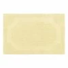 Brand new 🤩 Discount ✔️ Solid Reversible Yellow 21 in. x 34 in. Bath Mat by Laura Ashley ⭐ 🔔