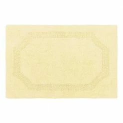 New 🔔 Flash Sale ✔️ Reversible Yellow Cotton 2-Piece Bath Mat Set by Laura Ashley 😍 👏