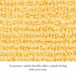 Best deal 🥰 Buy 👍 Butter Chenille Yellow 20 in. x 34 in. 2-Piece Set Bath Mat by Laura Ashley ⌛ 😀 -Becky Cameron Shop yellow laura ashley bathroom rugs bath mats laymb006130 1f 1000